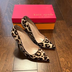 Kate Spade Leopard Haircalf Licorice Pumps